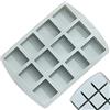 MINAYANLEO Stampo quadrato in silicone antiaderente per brownie, cheesecake, mini torte, barrette di cioccolato, ecc