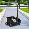 Generico Passeggino Per Cani, Trasportino Per Animali Con Ruote in Tessuto Oxford Con Manico Esteso, Carrello Per Cani Pieghevole Leggero a 4 Ruote, Passeggino Pet Gear Travel Lite Plus, Passeggino Per Animali