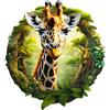 Jigfoxy Puzzle in legno per adulti, giraffa per adulti, puzzle in legno, per adulti e bambini, giocattolo educativo unico a forma di animale, per amici della famiglia, M-29 x 26,8 cm, 180 pezzi