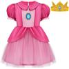 Spooktacular Creations Costume di Halloween rosa per bambina, costume da principessa per bambine, abito da principessa in tulle, per feste di Halloween e cosplay (12-18 mesi)