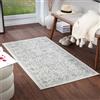 Livabliss MARGAUX Tradizionale Vintage Rectangle Tappeto | Bianco sporco, Grigio medio, Carbone | 80x150cm | Camera da Letto e Corridoio | Tessuto a Macchina Polipropilene