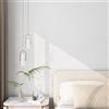 FunStick 40CM×12M Carta da Parati Armadio Bianca Pellicola Adesiva per Mobili Cucina a Righe Bianco e Grigio Rivestimento Parete Camera da Letto Bagno Carta Adesiva Bianca Rotolo Carta Adesiva Cucina