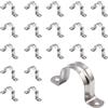 DOJA Barcelona | Morsetto per Tubi a U | 20 Unità | Collare a U per Tubo 20mm | Morsetti a U | Morsetti per Tubi U | Supporto Tubo | Staffe a U Tonde per Fissare Tubi, Anello di Connessione