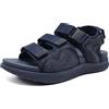 KuaiLu Sandali Trekking Uomo Comode Passeggio Camminata Ortopediche Fascite Plantare Arch Support Sportivi Regolabile Estive Aperte Escursionismo Antiscivolo Scarpe Arrampicate Nero 43