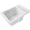 Jo-Bagno.it Lavatoio Lavapanni in Resina PP, Bianco, 45x60 Ideale per Ricambio o Installazione su Mobile o Piano da appoggio in Lavanderia o Cucina Incluso di Kit Sifoneria