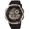 Casio Orologio Quarzo Uomo, misura cassa 43.00mm con quadrante LCD Digitale e cinturino Nero in Rubber Strap AE-1000W-1A2VEF