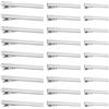 Pangda Coccodrillo Alligatore Clip per Capelli di Metallo spilla per Capelli Accessori Antiscivolo Fai Da Te Molletta per Capelli 56 mm 66 mm 75 mm Lungo per le Donne e le Ragazze, 30 Pezzi, Argento