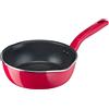 Tefal Chefclub by Padella profonda 22 cm, colore: Rosso lampone, rivestimento antiaderente titanio, Thermo-Signal, induzione G8061704