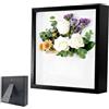 OUTALIZ Cornice portafoto da riempire, profonda da riempire, 25 x 25 cm, con pannello acrilico trasparente, cornice 3D, profondità 3 cm, per regalo di nozze, colore nero