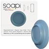 Soapi® Blu Petrolio - Portasapone Magnetico Ecologico | Design e Fissaggio Potente senza Forare o Aspirare | Prodotto in Germania | Realizzato con Rifiuti Marini e Reti da Pesca Riciclate