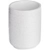 Wenko 22725100 bicchiere per spazzolino da denti Goa Neo, Bianco, Poliresina, 7 x 7 x 10 cm
