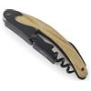 Lacor - 63046 - Cavatappi da cameriere in legno, acciaio inox, cavatappi + apribottiglie + coltello, apribottiglie e birra, 3 in 1