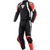 Dainese Avro 4 Tuta in pelle per moto a due pezzi Nero/Rosso/Bianco 48