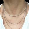 Bundela Gems Collane girocollo donna A++ con perline pietre preziose rotonde sfaccettate a...
