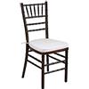 Vacchetti Giuseppe Vacchetti 28068300MA - Sedia Legno Chiavari Marrone con Cuscino Ecru', cm 40 x 40H43/92