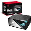 ASUS ROG THOR 1000W Platinum II Alimentatore PC Modulare, ATX12V, Dissipatori ROG, Tecnologia 0dB, Ventola da 135mm, Schermo OLED, Cavi Sleeve, Aura Sync, 19x15x8.6 cm, Bianco/Nero