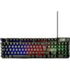 Ewent Tastiera Gaming Layout QWERTY Italiana 105 Tasti, Tastiera USB retroilluminata, 19 Keys Anti-ghosting -12 Tasti multimediali, nera