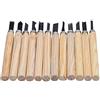 Generisch Set di attrezzi per lavorazione del legno, scalpello, 12 pezzi, scalpello, per ufficio e cancelleria, sfera di fresatura in legno (beige, taglia unica)