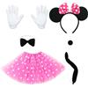 Sidesea Costume Carnevale Donna, Vestito Carnevale Bambina Costumi Carnevale Bambini Gonna Tulle Bambina Costume Topolino Bambino Vestiti Carnevale Bambina Cerchietto Bambina Accessori Carnevale Bambina