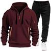 Daikascbny Completo Palestra Uomo Tuta Uomo Completo Invernale Felpe con Cappuccio e Zip e Pantaloni Tuta Uomo FelpatI Tute da Ginnastica Uomo Tute Traspirante Cotone Felpato Completo Tuta Sportiva Uomo