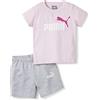 PUMA Set Minicats Tee & Shorts Tuta, Rosa, 18 Meses Bambine e Ragazze