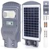 Aigostar Lampione Solare da esterno con Sensore di Movimento,Faro LED esterno con pannello solare da 50W con Telecomando,Faretti Solari Impermeabile IP65 6500K,per Cortile,Strada(Senza staffa)