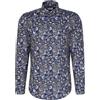Seidensticker Camicia in Flanella da Uomo, Blu, 48