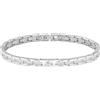 Lacoste Bracciale a Maglie da Donna Collezione METROPOLE in Acciaio Inossidabile con Petit Piqué Inciso - 2040466