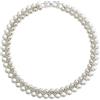 AILUOR Set di gioielli di perle per le donne, collana e orecchini di perle placcati Orecchini a goccia di perle Bracciali di perle Collana a girocollo Gioielli da sposa per donne (Bicolore)