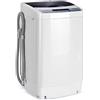 RELAX4LIFE Lavatrice Automatica Potente ed Efficace, Lavatrice Rimovibile con Capacità di Lavaggio 5,5 kg e Volume del Tamburo 45 L, Mini Lavatrice con Centrifuga, 50 x 50,3 x 85,3 cm