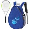 Generic Borsa da tennis per bambini,Borsa per il trasporto della racchetta da zaino da badminton | Porta racchette da tennis, zaino da badminton con tasche multiple, borsa da scuola per tennis per uomo, donna