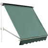 DecHome Tenda da sole da Esterno a Bracci Avvolgibile 180×70 cm colore Verde - 6941