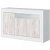 Credenza baltik, 144x42x87cm, bianco