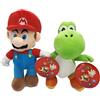 Nintendo Super Mario -Mario (30 cm) & Yoshi (27 cm) peluche, originale, 2 personaggi disponibili (confezione da 2 (Super Mario & Yoshi), (rosso e blu) (verde e bianco)