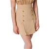 ELISABETTA FRANCHI GONNA CORTA CON BOTTONI LOGO - GO49016E2 - nero