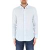 ARMANI EXCHANGE CAMICIA IN LINO - 8NZC50ZNCFZ - blu