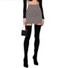 ELISABETTA FRANCHI MINI GONNA STRETCH DISEGNO ROMBI - GO46626E2 - nero