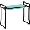 Outsunny Sedia Inginocchiatoio Pieghevole con Cuscinetto Giardino Gommapiuma EVA Acciaio 58 × 28 × 49cm