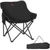 Outsunny Sedia Campeggio Pieghevole, Tessuto Oxford Resistente, Tasca Laterale, Borsa Viaggio Inclusa, 61x54x66 cm - Comoda e Pratica|Aosom