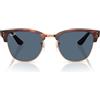 Ray-Ban Occhiali da Sole RBR0504S 13983A Clubmaster Reverse Marrone/Blu Scuro Unisex