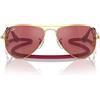 Ray-Ban Occhiali da Sole RJ9506S 223/B5 Junior Aviator Oro/Rosso Bambini