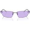 Ray-Ban Occhiali da Sole RB3731 004/1A Anh Argento/Viola Unisex