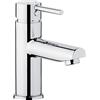 Cornat Calo CAL1 - Rubinetto monocomando in ottone cromato con attacco per albero di scarico, ad alta pressione, per bagno, lavabo, miscelatore