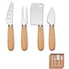 Set coltelli formaggio da 4 pezzi Camembert personalizzate o neutre