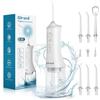 Glracd Idropulsore Dentale Portatile Irrigatore, 4 Modalità e Capacità 300ML Elettrico Water Flosser, Tartaro Ricaricabile Irrigatore Dentale, Pulizia Denti Impermeabile IPX7 per Viaggi a Casa Nero
