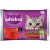 WHISKAS Adult Pasti Classici 4x85g Bocconcini con pollo e manzo in salsa
