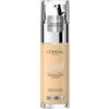 L'Oréal Paris Fondotinta Liquido, Incarnato Uniforme e Illuminato, Finish Naturale, Per Tutti i Tipi di Pelle, Formula con Acido Ialuronico, Accord Parfait, Tonalità: 1D/W Golden Ivory, 30 ml