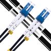 Elfcam® - Cavo in Fibra Ottica da 100 m LC/UPC a LC/UPC OS2 Duplex Monomodale 9/125μm G657A2 per Esterno e Interno, 100 Metri