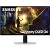 SAMSUNG Monitor Gaming Odyssey OLED G6 (S27DG612SU), Flat, 27'', 2560x1440 (QHD), 16:9, HDR10+, OLED Glare Free, 240Hz, 0,03ms (GtG), Compatibiltà G-Sync, HDMI, USB, DP, HAS, Pivot