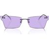 Ray-Ban Occhiali da Sole RB3730 004/1A Xime Argento/Viola Unisex